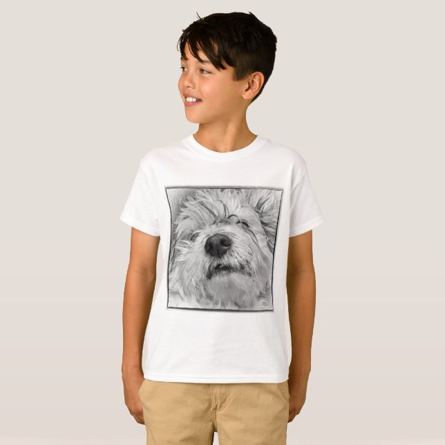 T-shirt Chien de Coton de Tulear (Devant entier)