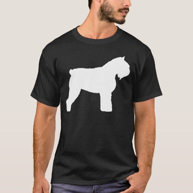 T-shirt Chien de DES Flandres de Bouvier (dans le blanc) (Devant)