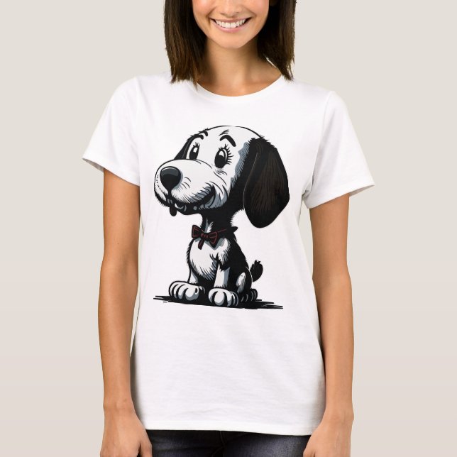 T-shirt Chien de dessin (Devant)