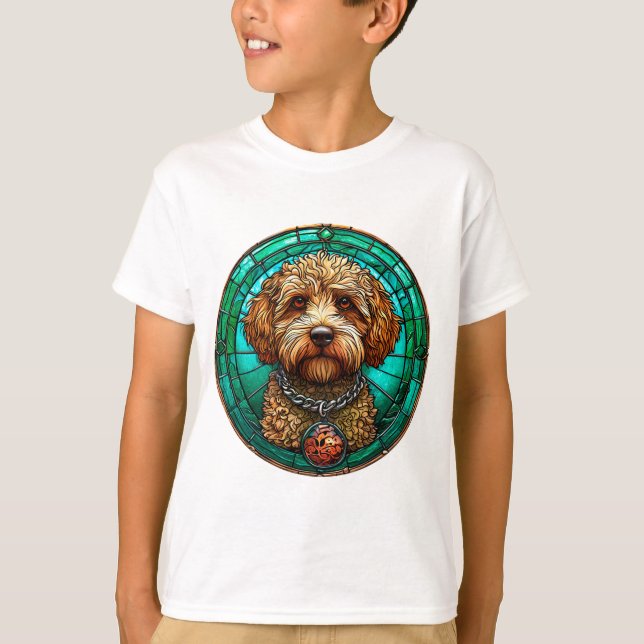 T-shirt Chien de dessin animé mignon (Devant)