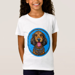 T-Shirt Chien de dessin animé mignon