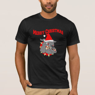 T-shirt Chien de diable de Joyeux Noël