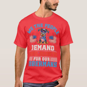 T-shirt Chien de Doberman Patriotique