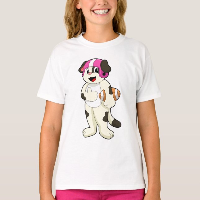 T-shirt Chien de football Sports (Devant)