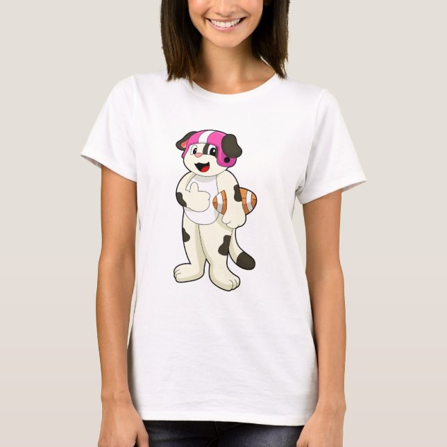 T-shirt Chien de football Sports (Devant)