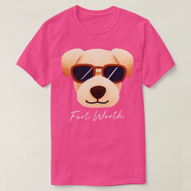 T-shirt Chien de Fort Worth (Design devant)