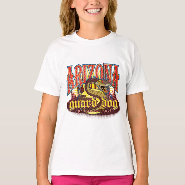 T-shirt Chien de garde d'Arizona serpent (Devant)