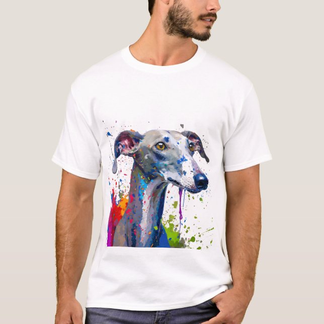 T-shirt Chien de Greyhound (Devant)
