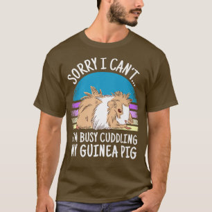 T-shirt Chien de Guinée disant avec le cobaye d'angora
