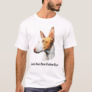 T-shirt Chien de Ibize Texte personnalisé
