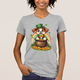 T-shirt Chien de la Chance Trépied Arc-en-Ciel Pot d'Or Vi