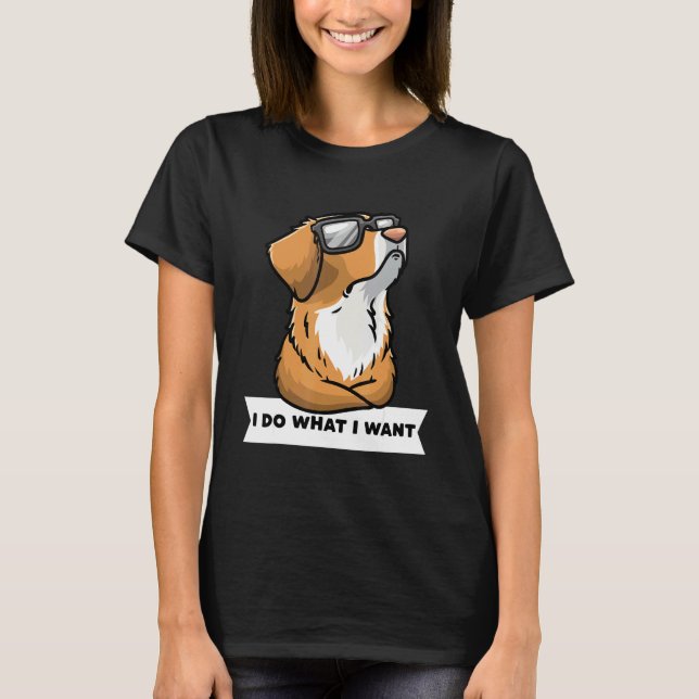 T-shirt Chien de la Nouvelle-Écosse pour la recherche de c (Devant)