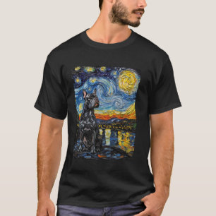 T-shirt Chien de la Nuit étoilée de Van Gogh