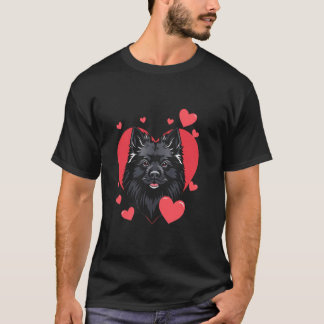 T-shirt Chien de la Saint-Valentin