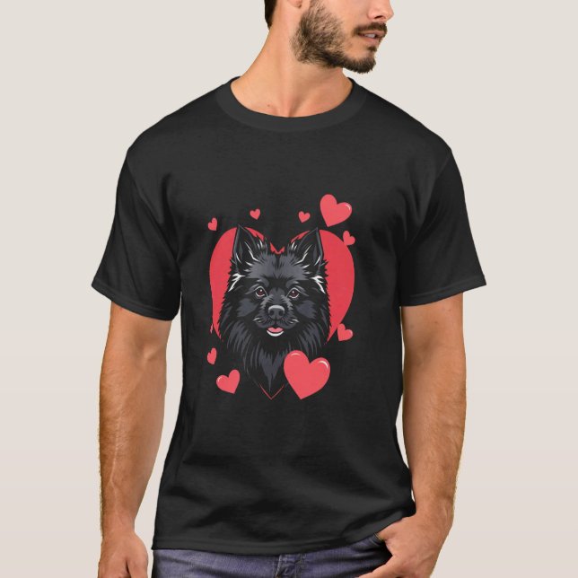 T-shirt Chien de la Saint-Valentin (Devant)