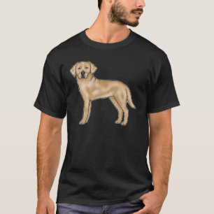 T-shirt Chien de laboratoire de dessin de canine du Labrad
