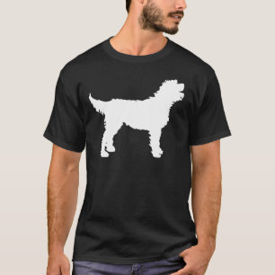 T-shirt Chien de Labradoodle (dans le blanc)