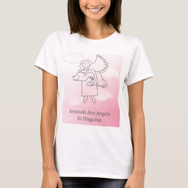 T-shirt Chien de l'ange Fuzzy Express® (Devant)