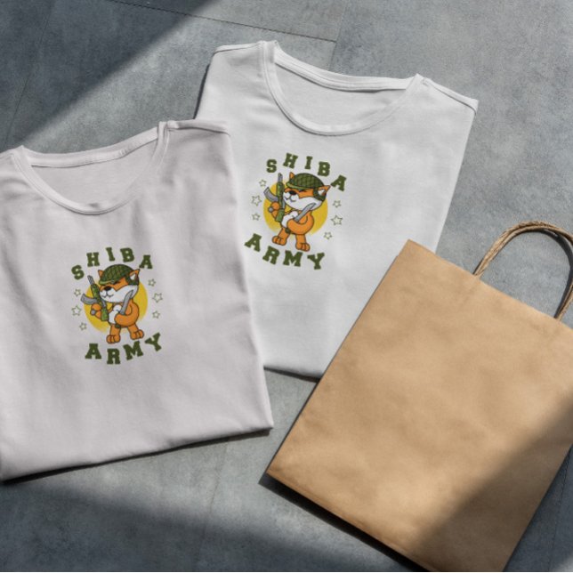 T-shirt Chien de l'armée Shiba Inu (Créateur téléchargé)