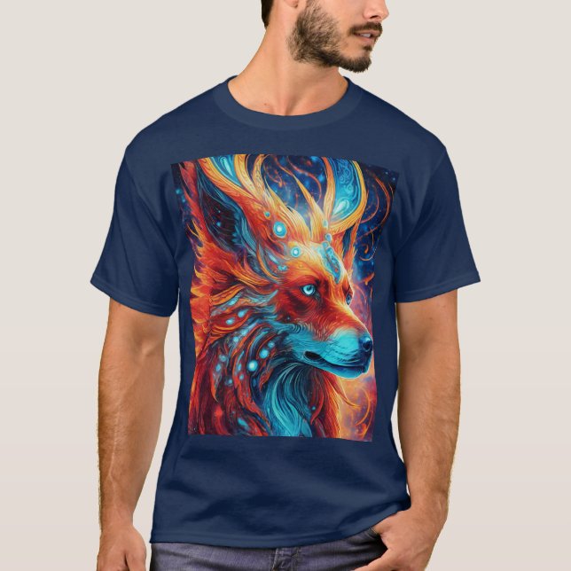 T-shirt Chien de lune (Devant)
