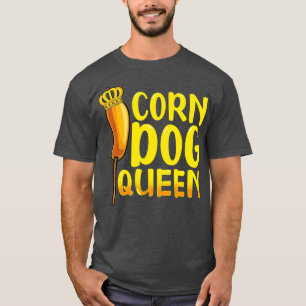 T-shirt Chien de maïs    QueenFunny Chien de Corndog Chaud