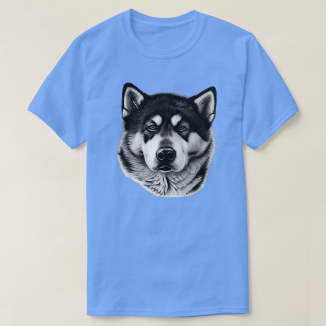 T-shirt Chien de malamut 1 de l'Alaska (Design devant)