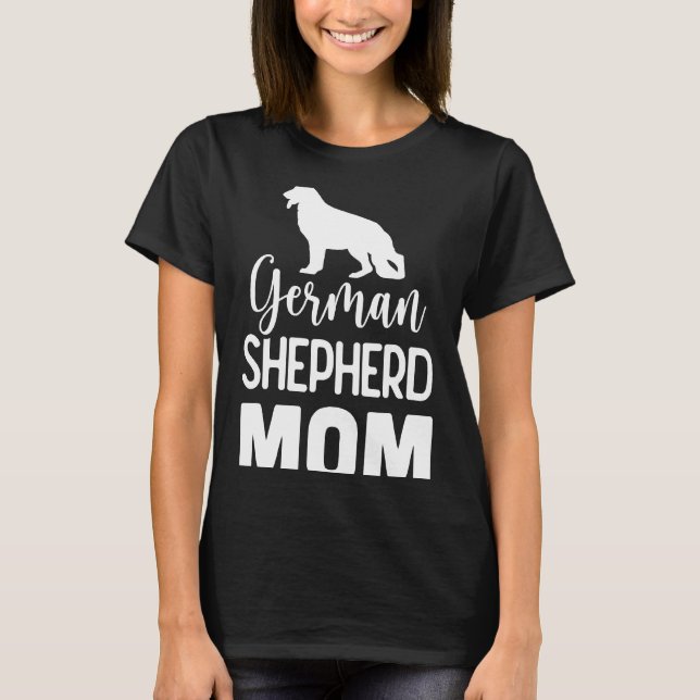 T-shirt Chien de maman berger allemand 586 (Devant)