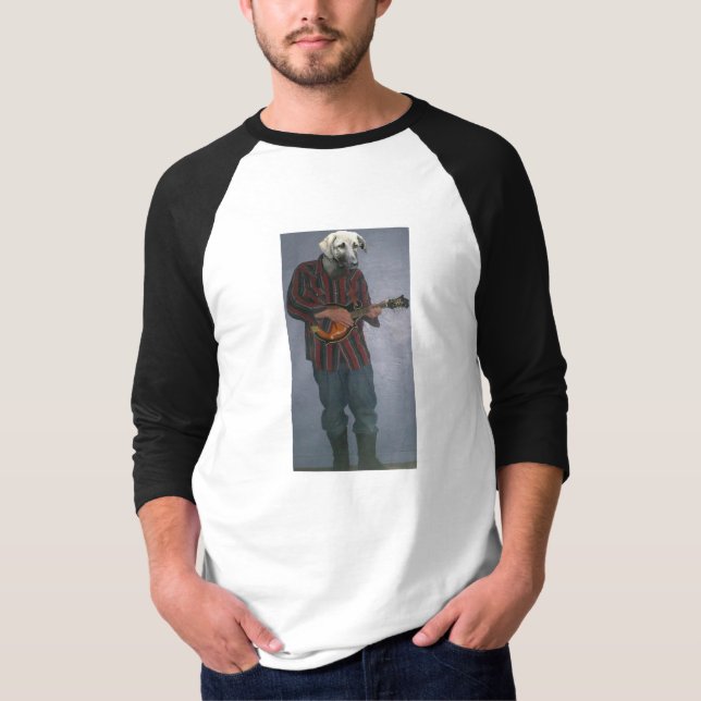T-shirt Chien de mandoline - TAILLE de chemise du Jersey : (Devant)