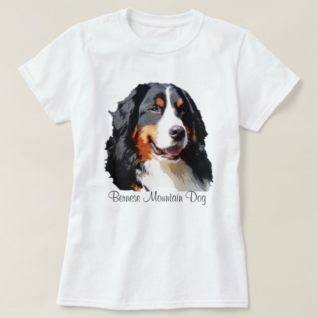 T-shirt Chien de Montagne Bernais シツ (Design devant)