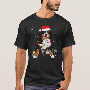 T-shirt Chien de montagne bernois drôle Illumine Noël T-Sh