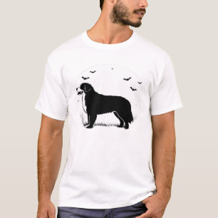 T-shirt Chien de montagne bernois � Silhouette de lune d'H
