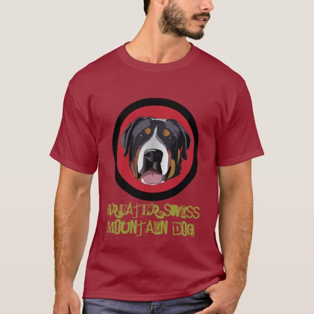 T-SHIRT CHIEN DE MONTAGNE SUISSE (Devant)