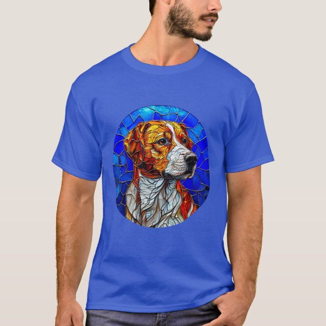 T-shirt Chien de mosaïque (Devant)