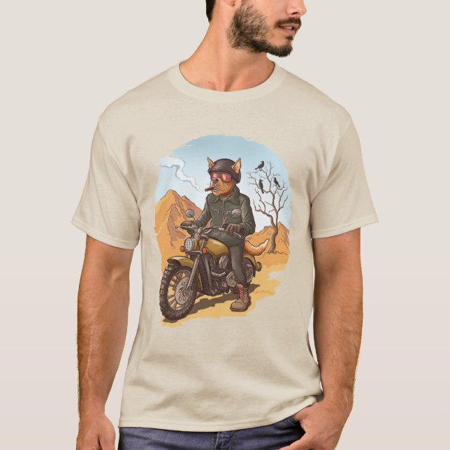 T-shirt Chien de motards de Badass (Devant)