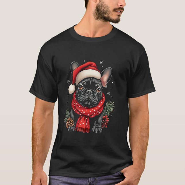 T-shirt chien de Noël (Devant)