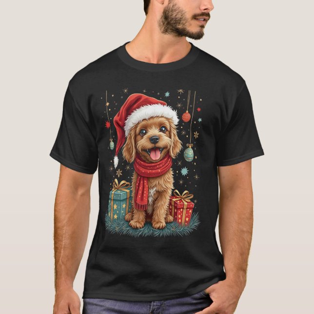 T-shirt chien de Noël (Devant)