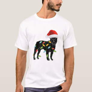 T-shirt Chien de Noël à Chien de Chien de Fer à Noel Lumiè