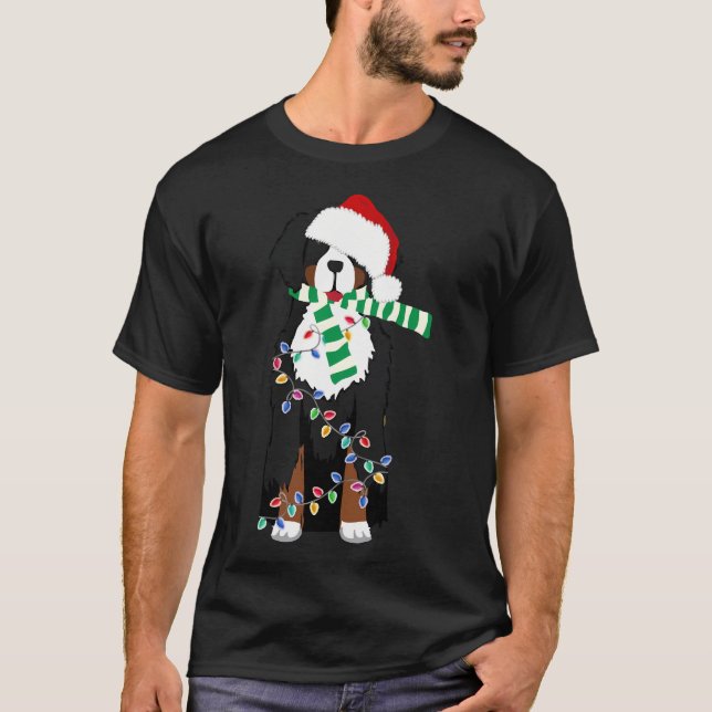 T-shirt Chien de Noël Bernese Mountain (Devant)