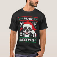 Chien de Noël de Boston Terrier Merry Woofmas