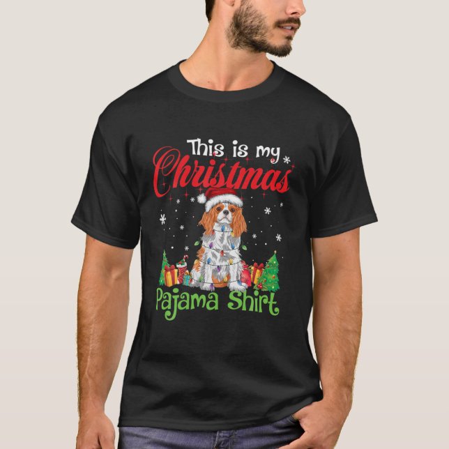 T-shirt Chien de Noël de Noël du roi Charles d'Espagne (Devant)