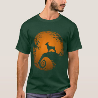 T-shirt Chien de Nuit avant Halloween rétro