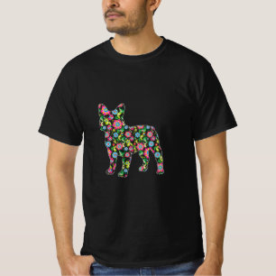 T-shirt Chien de Pâques de Boston Terrier Fleurs de Pâques
