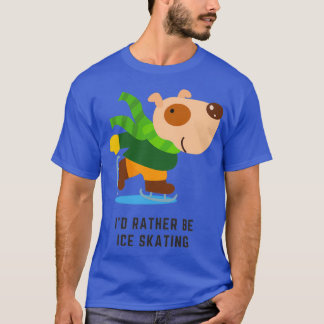 T-shirt Chien de patin à glace 1