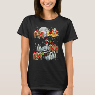 T-shirt Chien de Père Noël de Noël à mâchoire de Noël à mâ