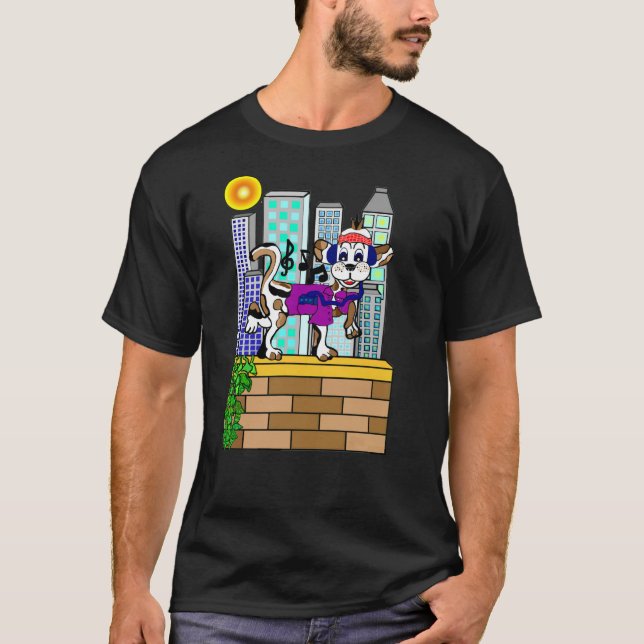 T-shirt Chien de piment frais d'horizon (Devant)