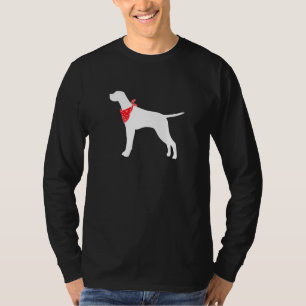 T-shirt Chien de pointer anglais portant une banane rouge