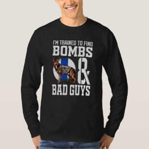 T-shirt Chien de police K 9 Berger allemand Exécution de l