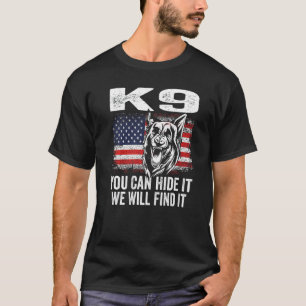 T-shirt Chien de police K 9 Berger allemand Police K 9
