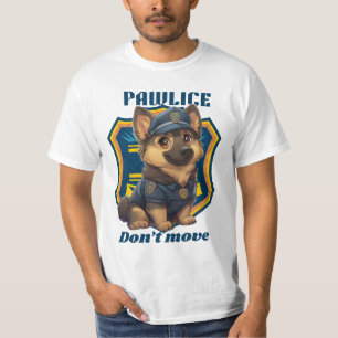 T-shirt Chien de police mignon – Drôle de chiot K9 “Ne bou