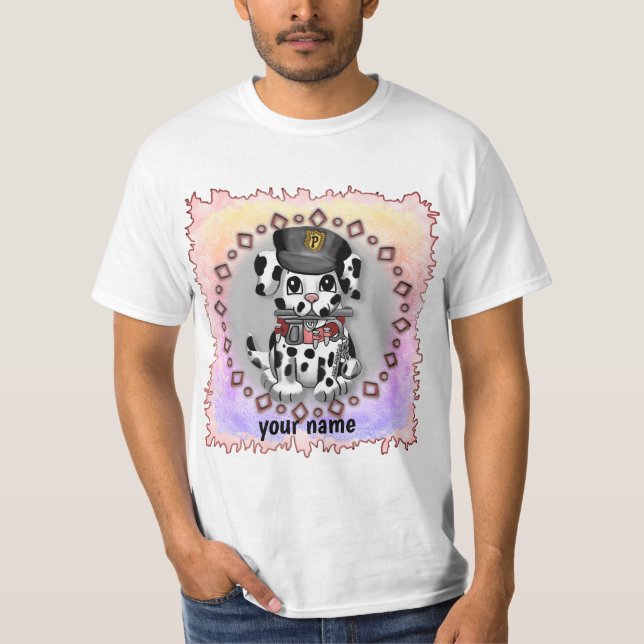 T-shirt Chien de Police Tacheté (Devant)
